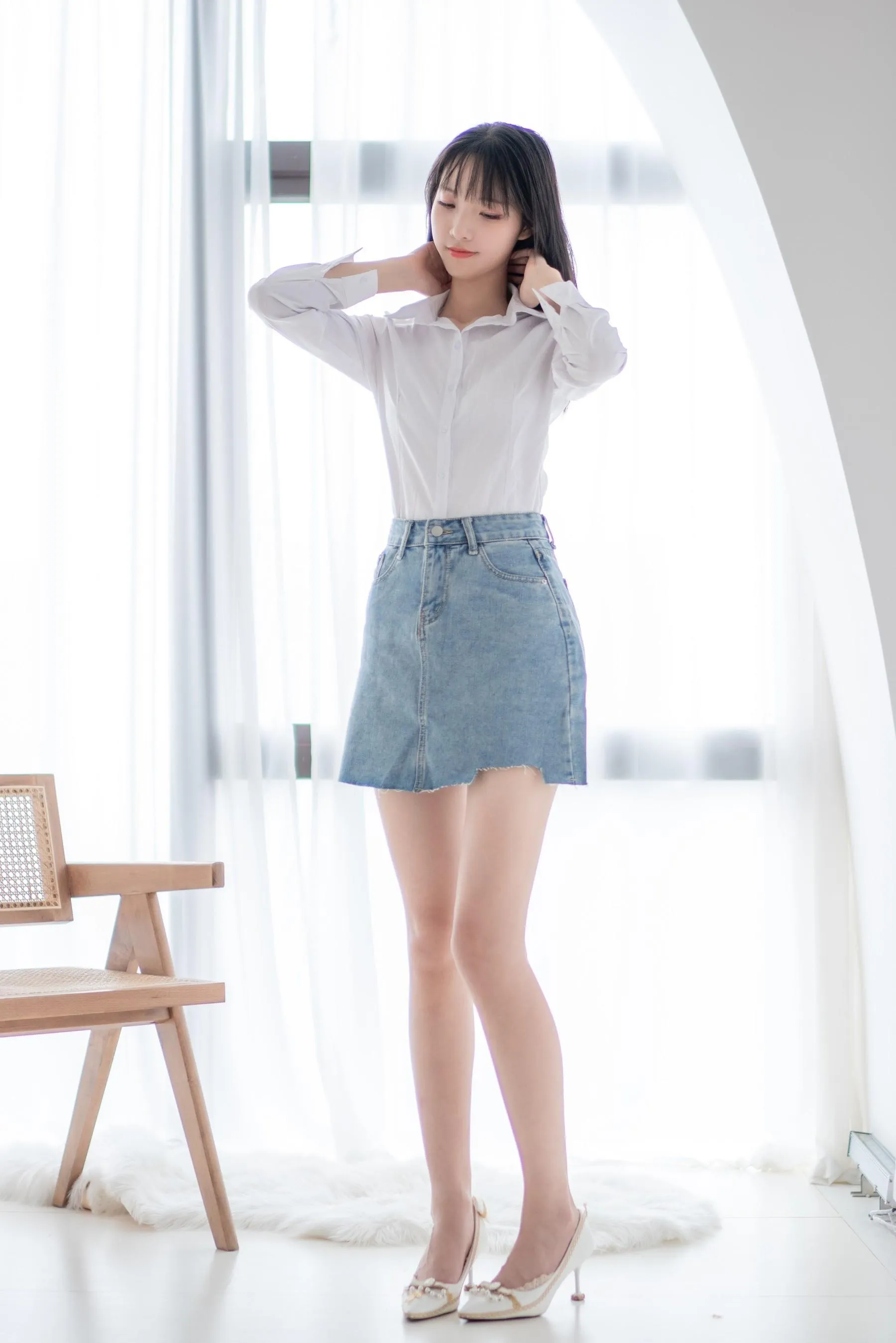 西瓜少女 NO.023 衬衫牛仔裙 [62P]插图9